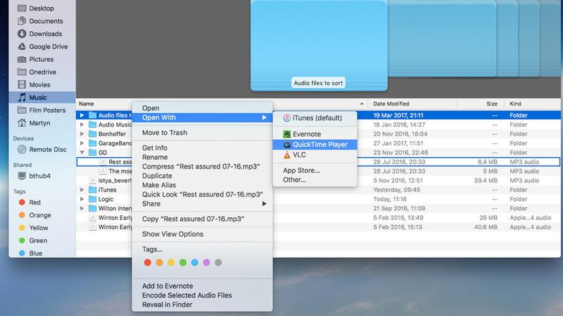 change default program for file type on mac